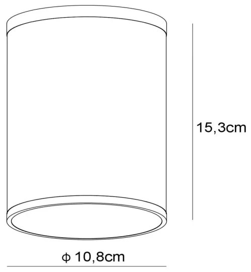 Lucide 27870/01/31 - Plafonieră baie TUBIX 1xE27/24W/230V IP54