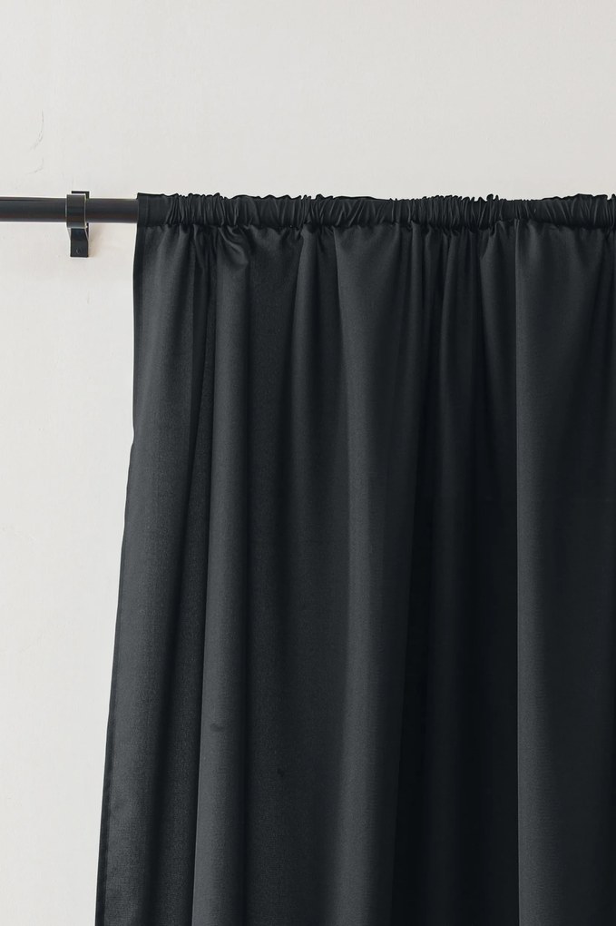 Draperie neagra OXFORD 140x250 cm Agatat: Inele metalice