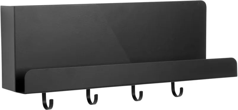 Organizator de perete cu cârlige PT LIVING Perky, negru