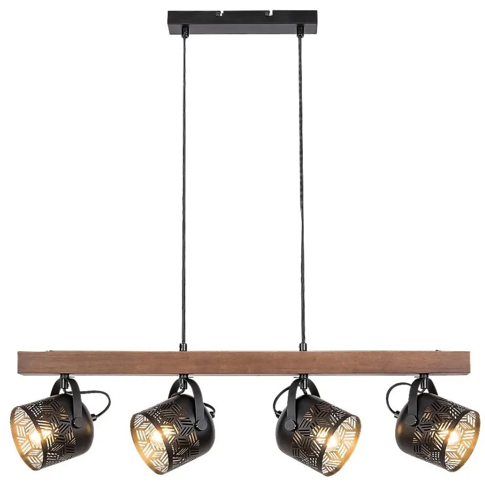 Lustra cu 4 spoturi directionabile design industrial Rotem
