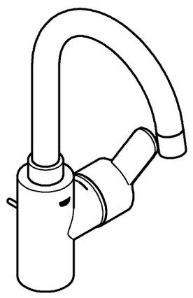 GROHE 23043003 - Baterie pentru lavoar EUROSTYLE COSMOPOLITAN, mărime L, crom