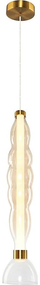 Lustră LED pe cablu LUCCO LED/18W/230V d. 15 cm auriu