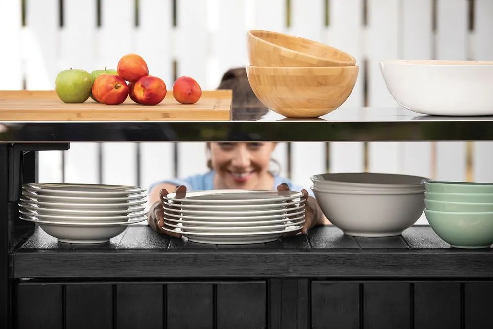 Dulap de grădină Unity Chef, grafit, 237 cm