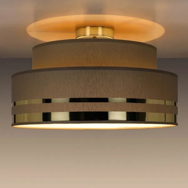 Plafonieră TAMI 1xE27/60W/230V maro/auriu