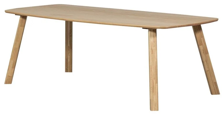 Masă de dining din lemn de stejar 100x220 cm Tablo – WOOOD