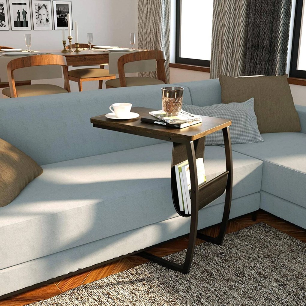 Masuta laterala de cafea, wenge, 50x35x63.5 cm