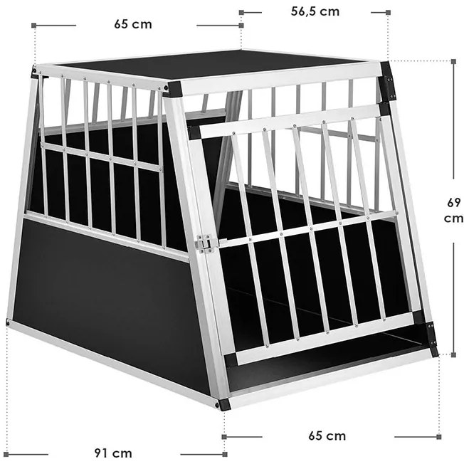 Jusky Lada din aluminiu pentru caini LX