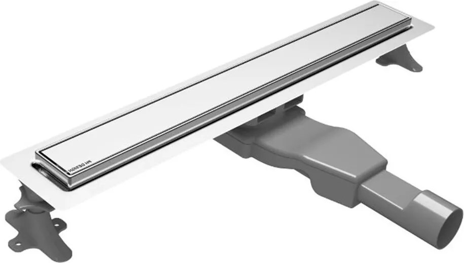 Set rigola dus plus capac Wirquin Flat Linear finisaj inox 60 cm