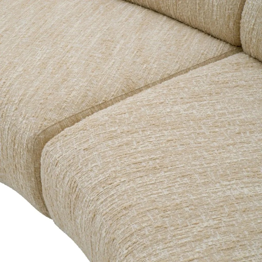 Canapea design LUX Cordova, Boucle sonata crem
