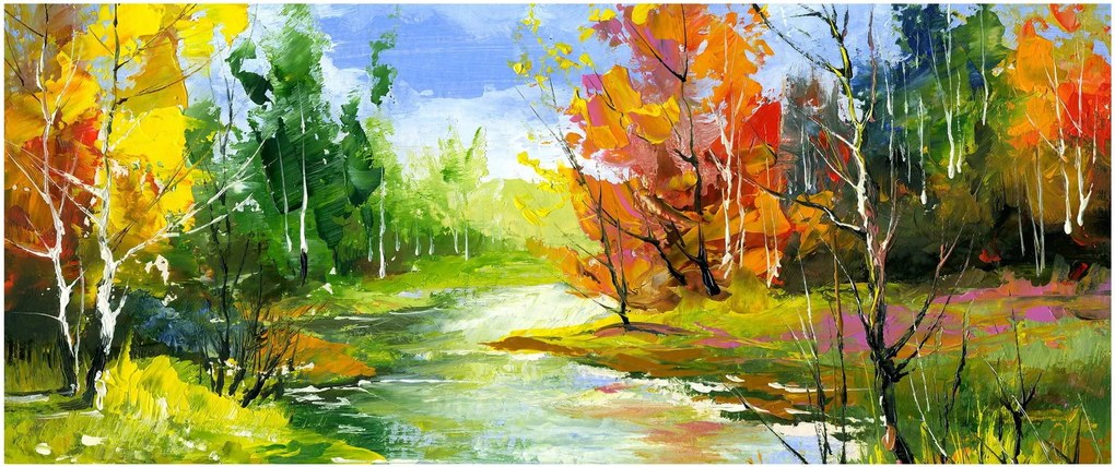 Tablou - Peisaj - pictură (120x50 cm)