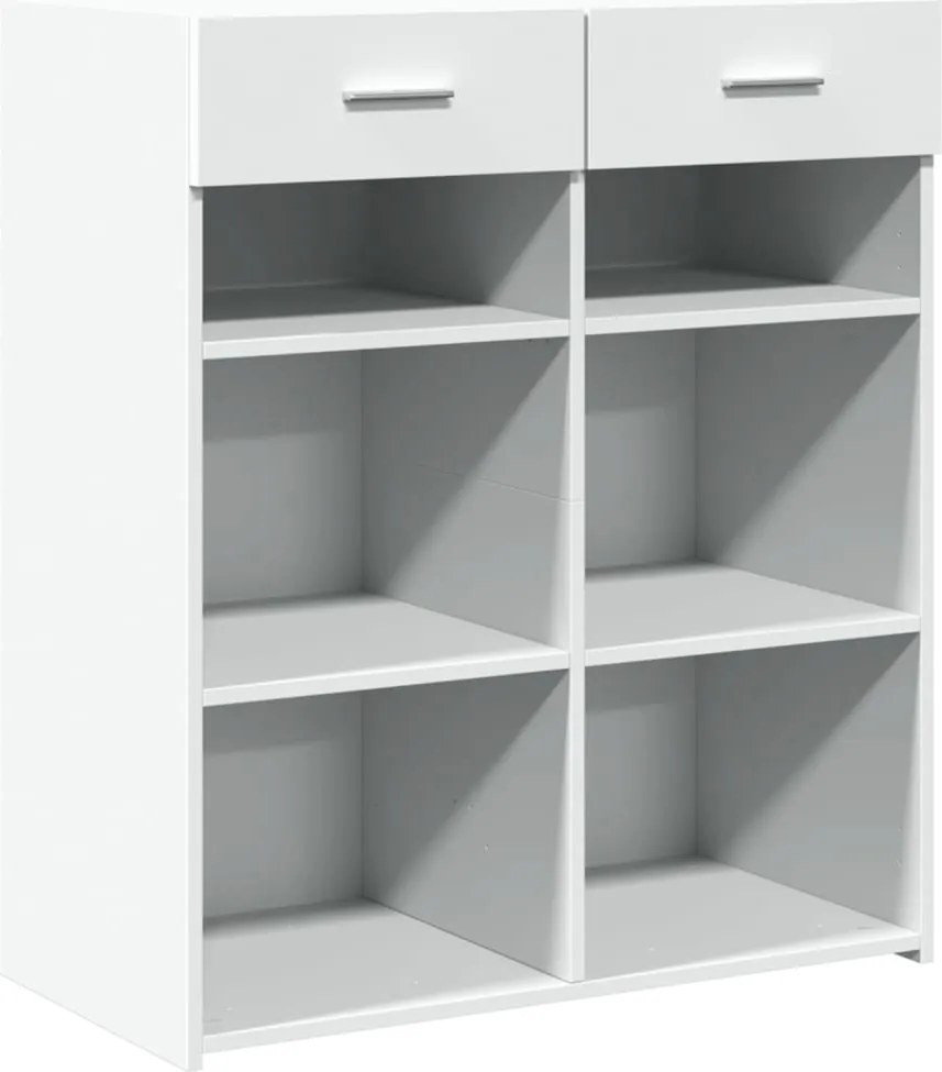 vidaXL Dulap, alb, 80x42,5x93 cm, lemn prelucrat