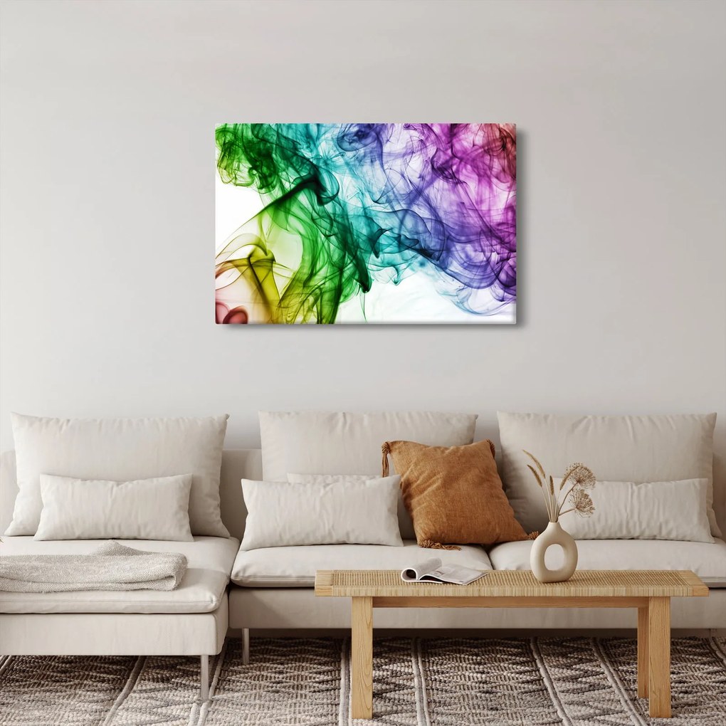 Tablou - fum colorat (90x60 cm)