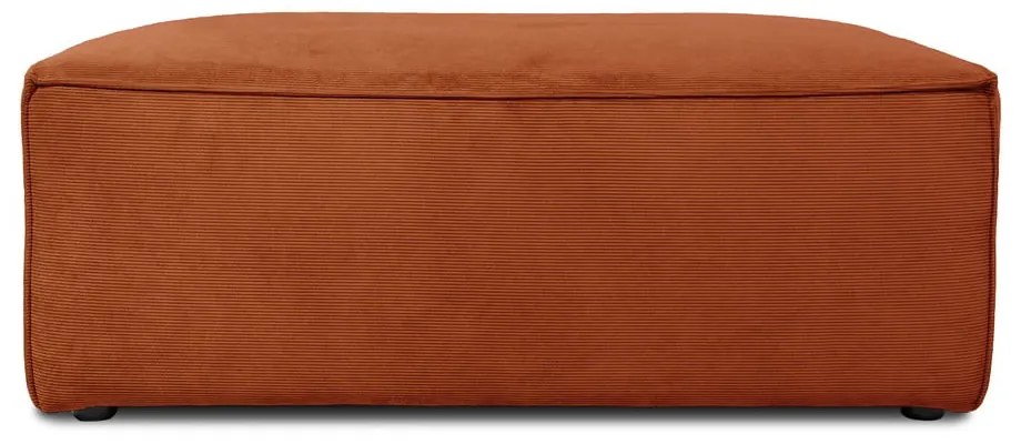 Taburet / puf tapițat portocaliu Sting - Scandic