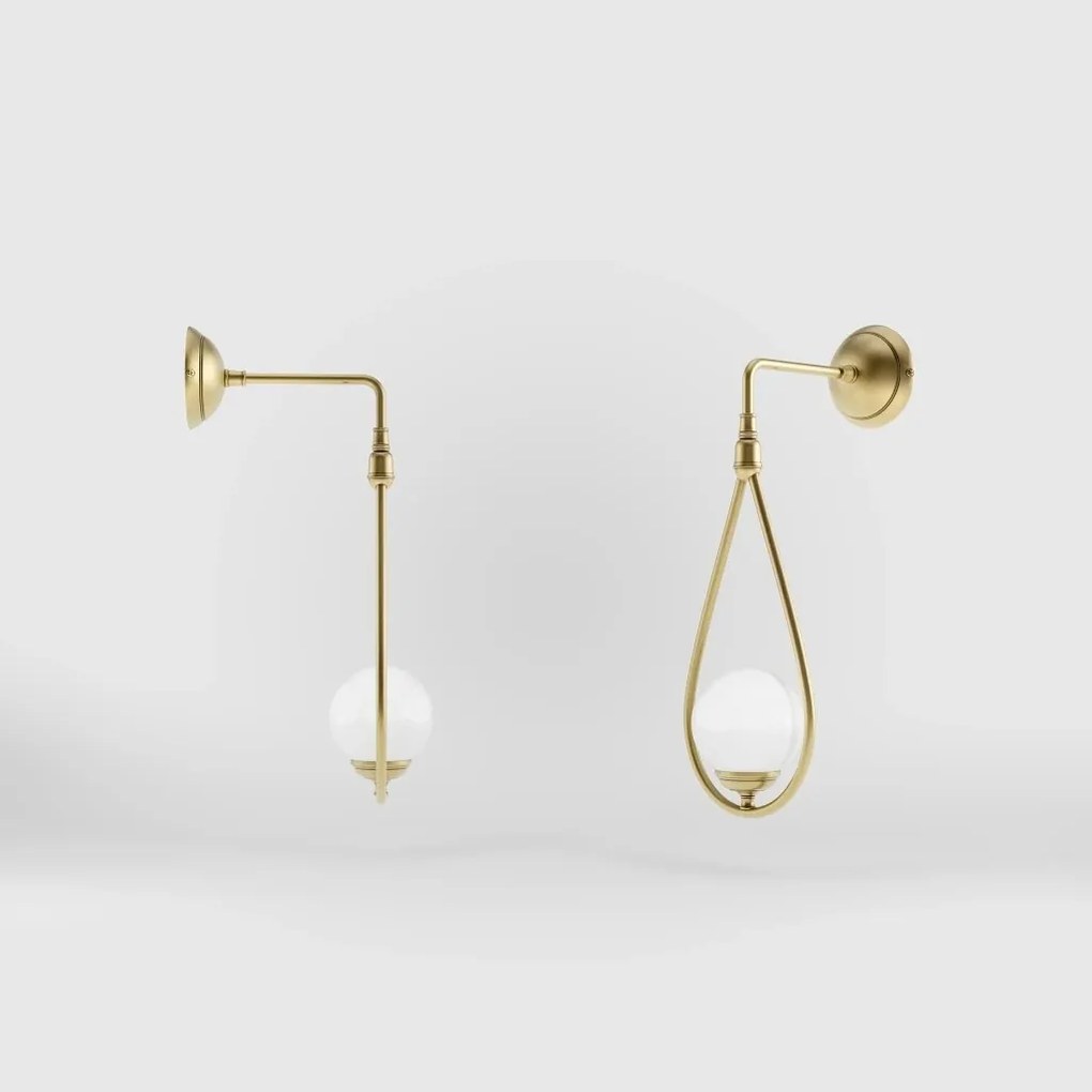 Aplica de perete din alama in forma de lacrima Iside