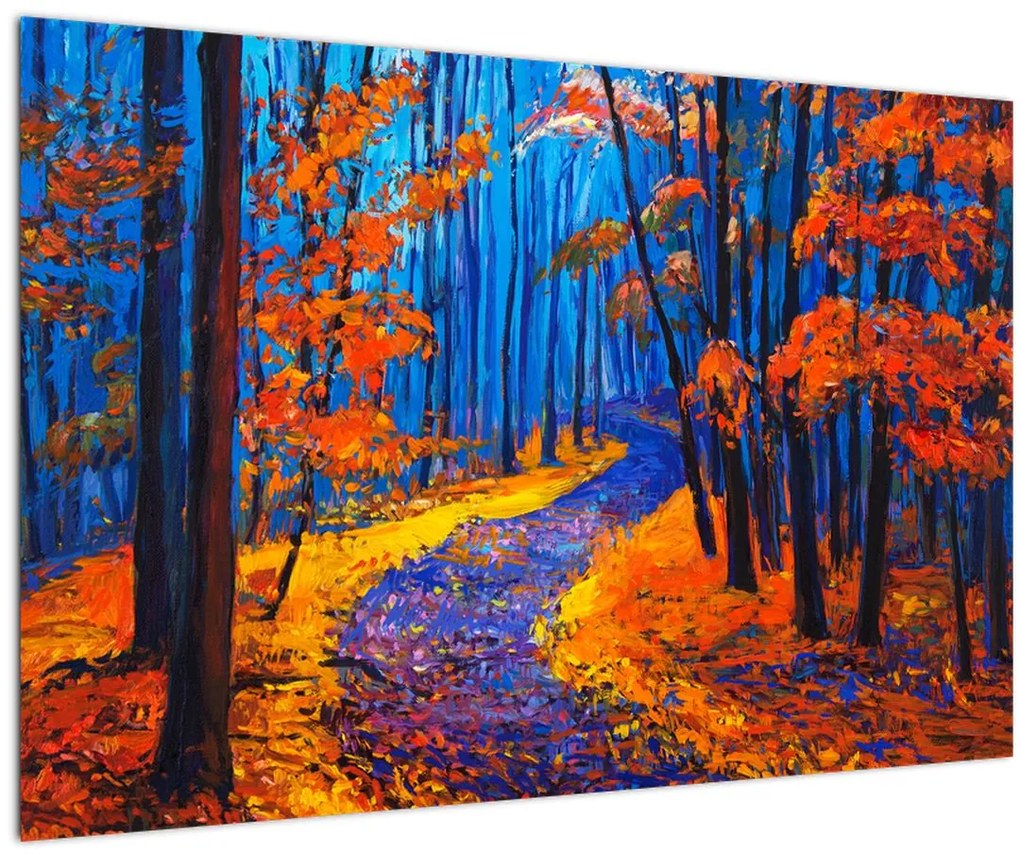 Tablou - Pădurea toamna (90x60 cm)