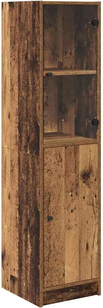 vidaXL Bufet Lemn Vechi 35 x 37 x 142 cm Lemn compozit