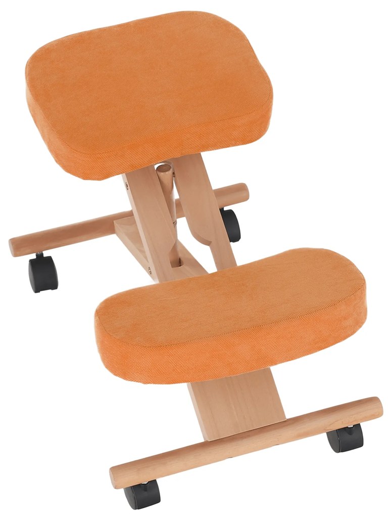 Fotoliu genunchi ergonomic Florentina (portocaliu + fag). 1040156