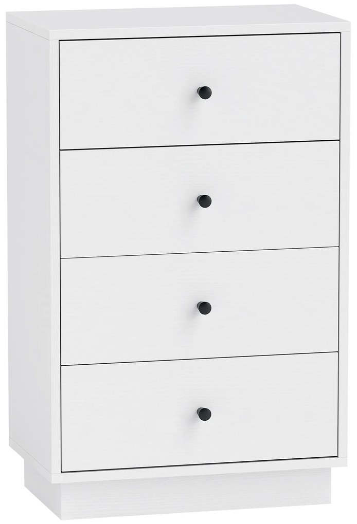 HOMCOM Sertar șifonier cu 7 sertare dulap din material lemnoas în stil modern 47 x 29 x 75 cm Alb | Aosom Romania
