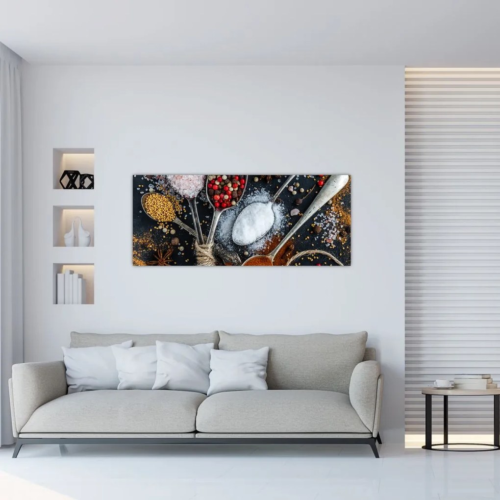 Tablou cu condimente (120x50 cm)