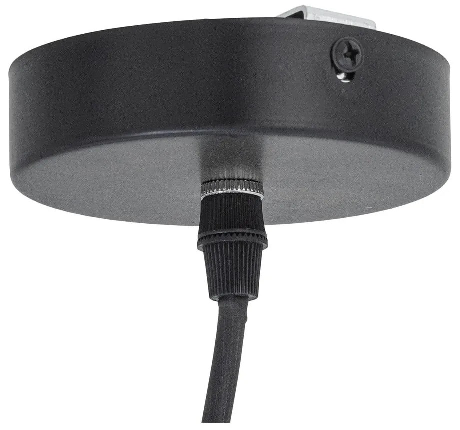 Lustră gri cu abajur din sticlă ø 19 cm Motella – Bloomingville