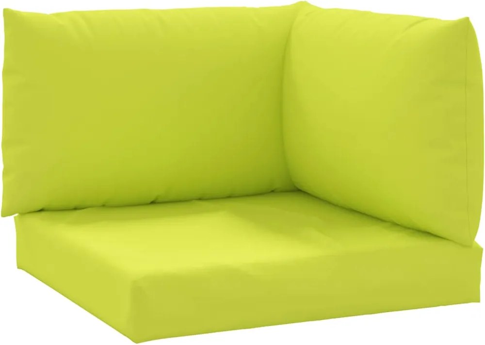 vidaXL Perne pentru canapea din paleți, 3 buc., verde aprins, textil