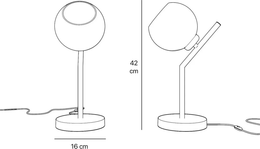 Lampa de masa din alama stil modern Art Deco Spheres