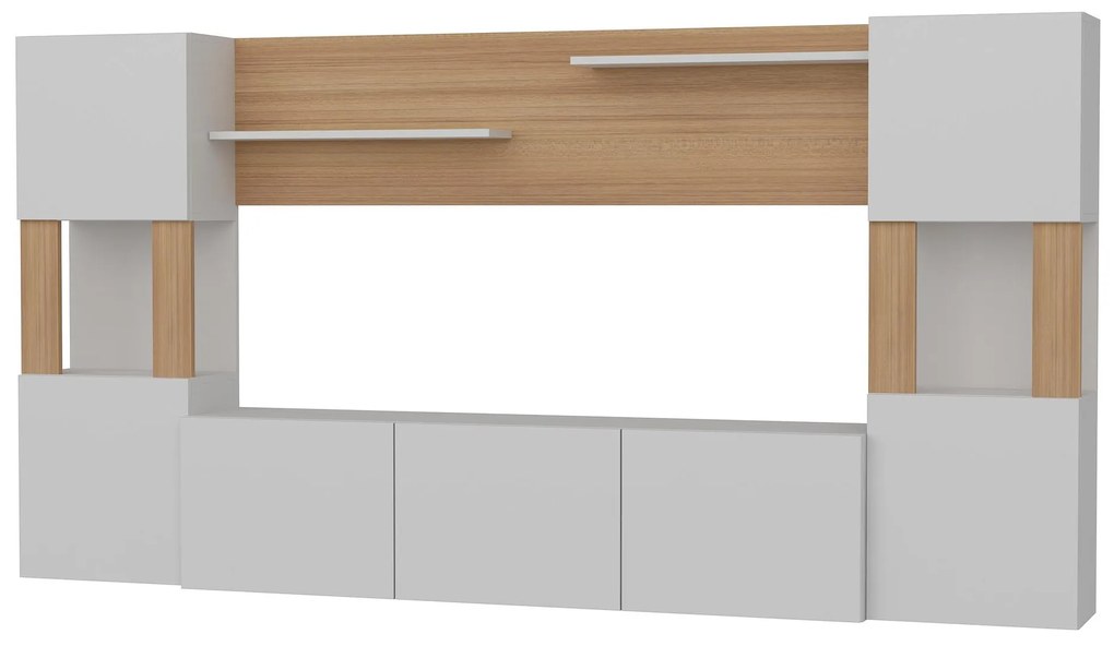 Mobilier living Loreena (Alb + teak) . 1102294