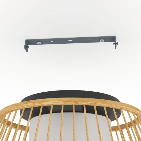 Plafonieră Eglo 390232 MONTERROSO 1xE27/40W/230V maro