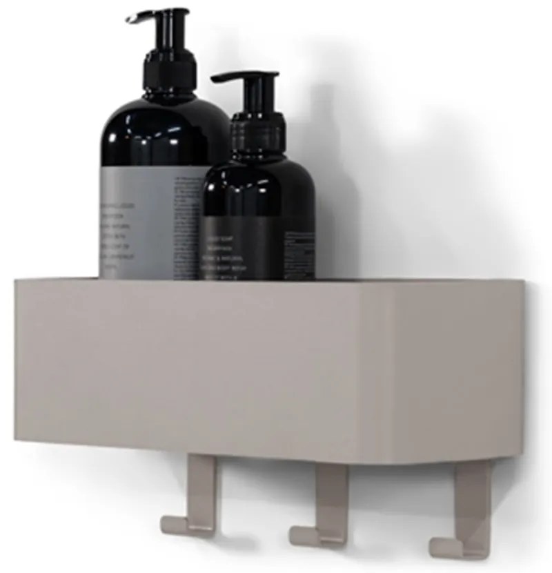 Raft pentru baie taupe de montat pe perete din oțel Multi – Spinder Design