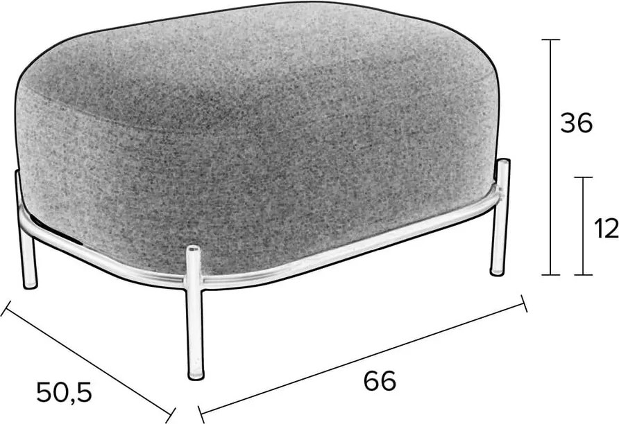 Taburet crem Hocker Polly – White Label