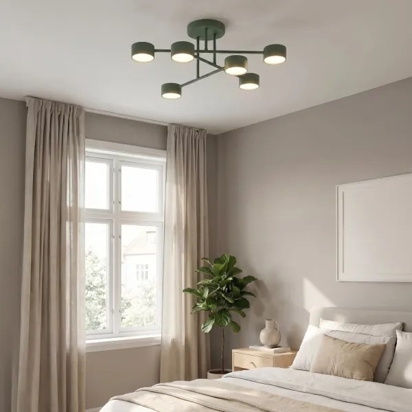 Lustră aplicată HALO 6xGX53/10W/230V verde