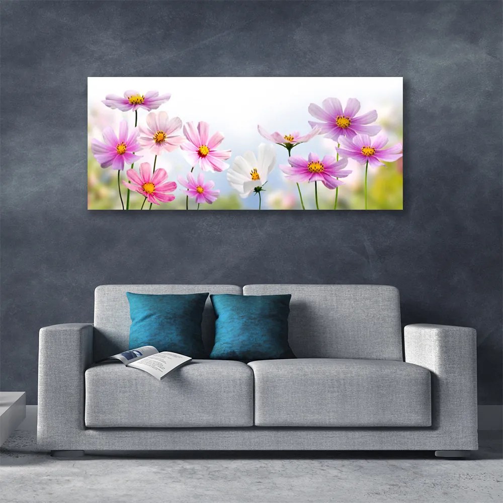 Tablou pe panza canvas Flori roz Floral