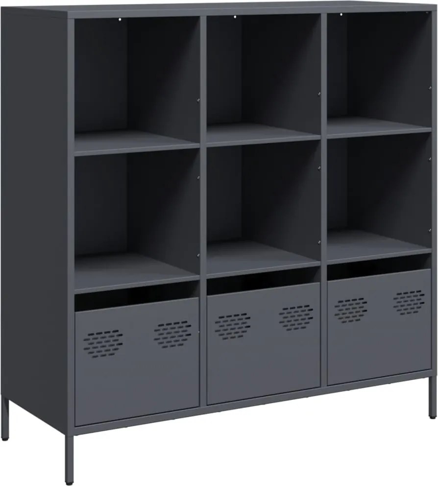 vidaXL Dulap înalt, antracit, 101,5x39x103,5 cm, oțel