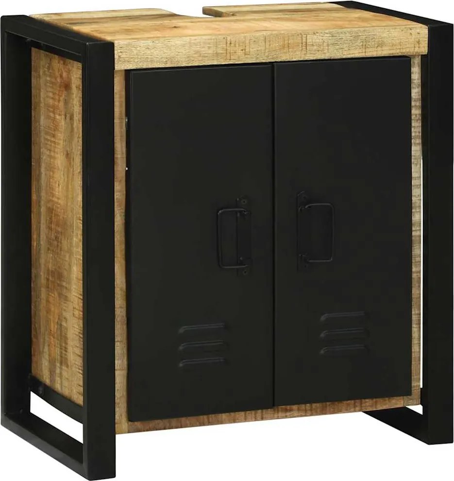 vidaXL Dulap de chiuvetă Maro 55 x 35 x 60 cm Lemn de mango solid