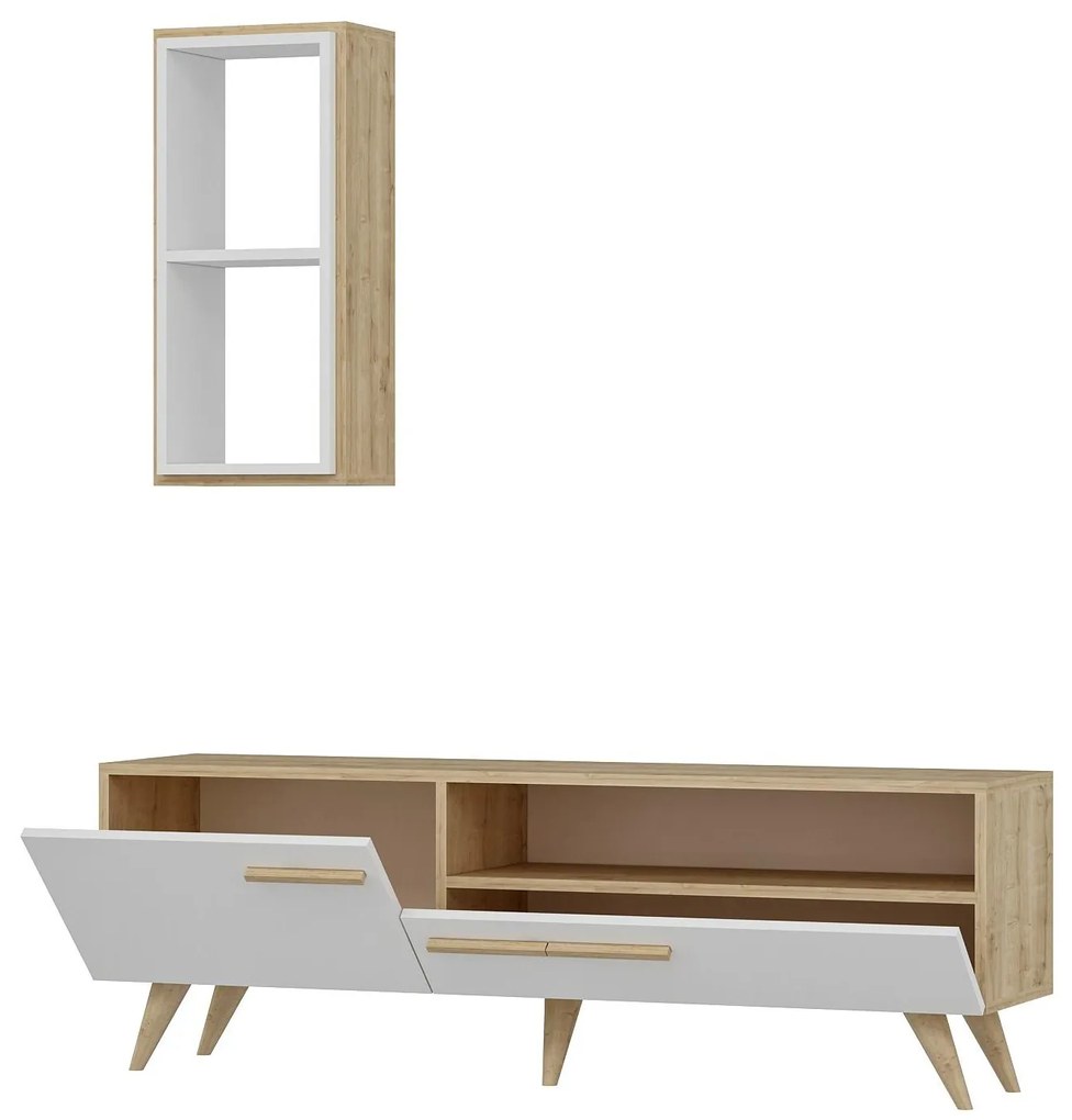 Mobilier living Sepada 2 (stejar zafir + alb) . 1095594