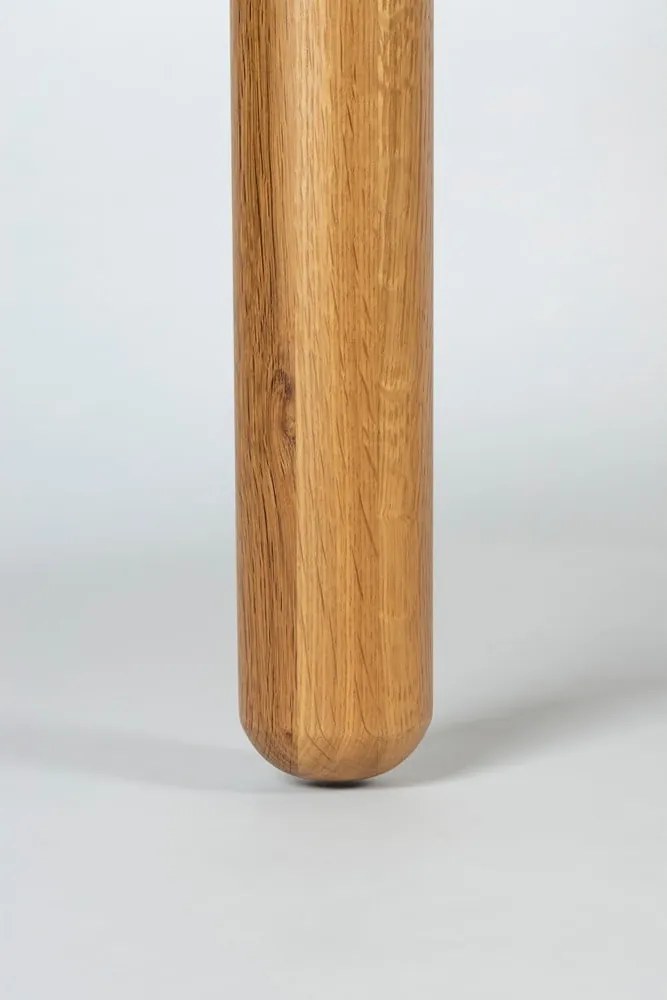 Masă de dining rotundă cu aspect de lemn de stejar ø 128 cm Storm – Zuiver