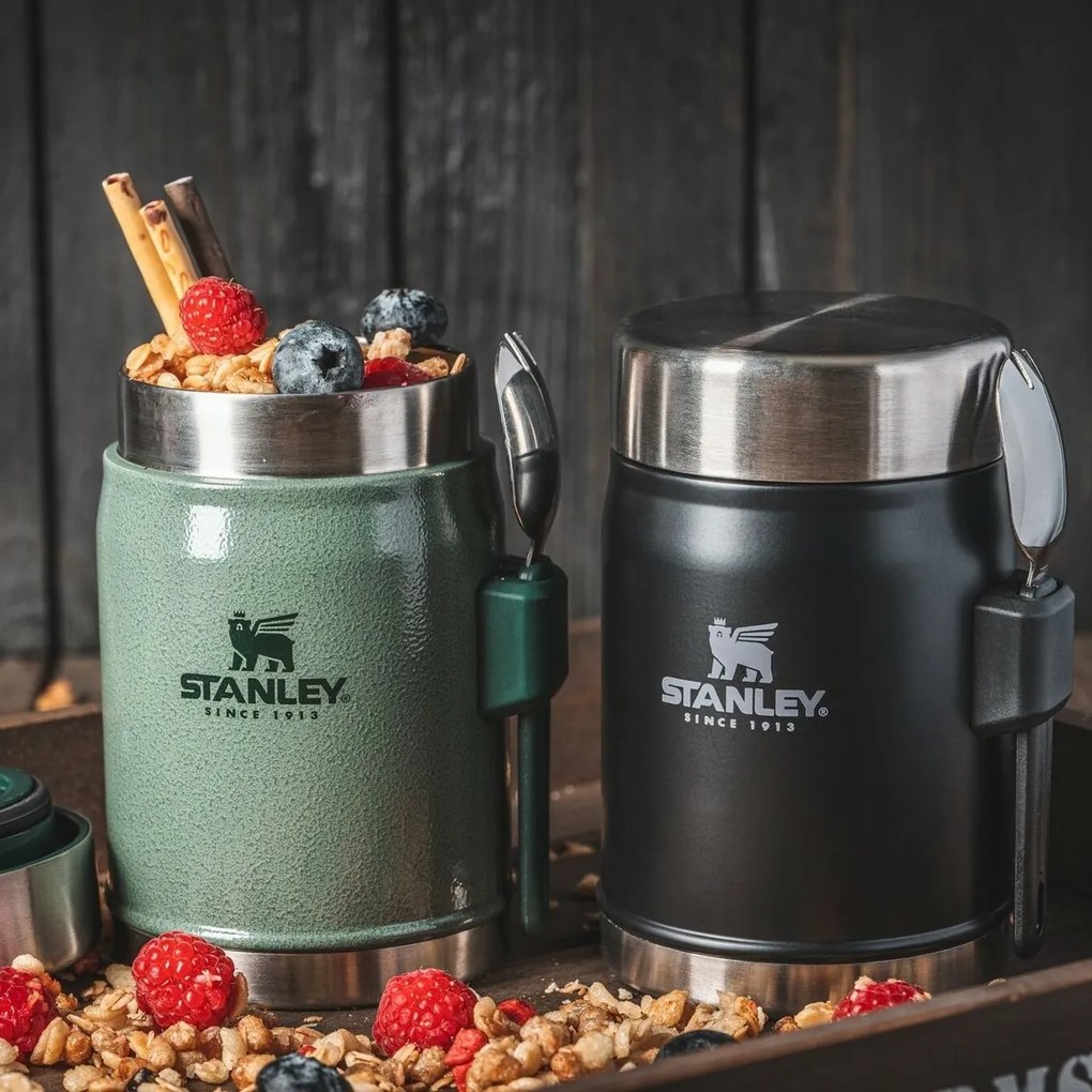 STANLEY termos pentru mâncare 400 ml culingură/furculiță, negru mat