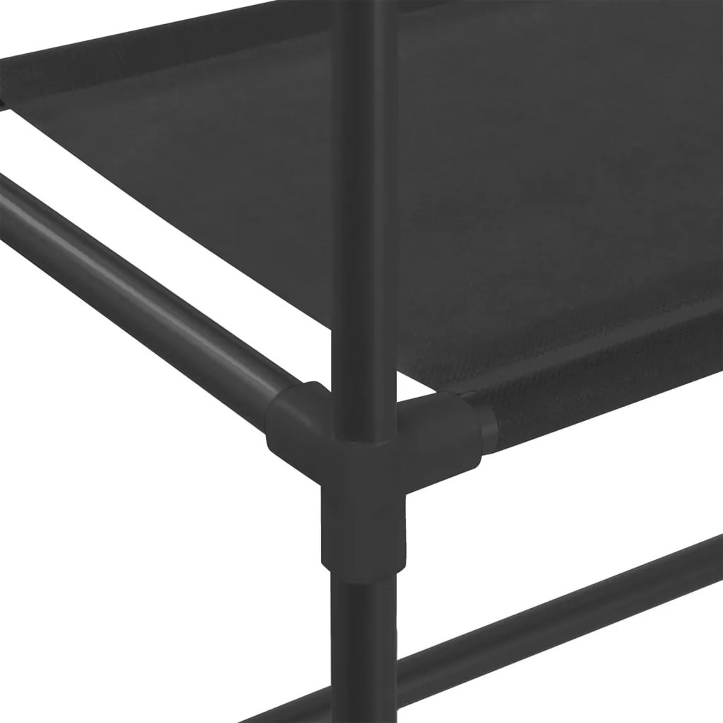 Raft metalic negru deasupra toaletei BISA