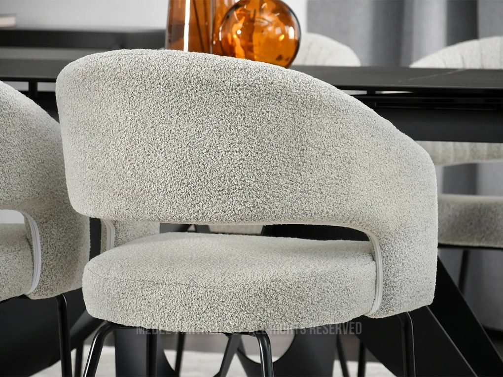Scaun Kim (bej + negru). Promo -8%. 1111087