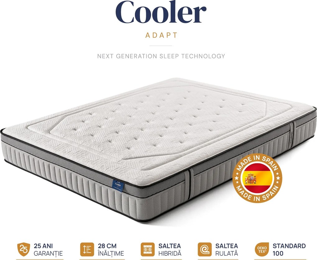 Saltea Onesleep, Cooler Adapt Sleep Technology, 140x200x28, Medie spre tare