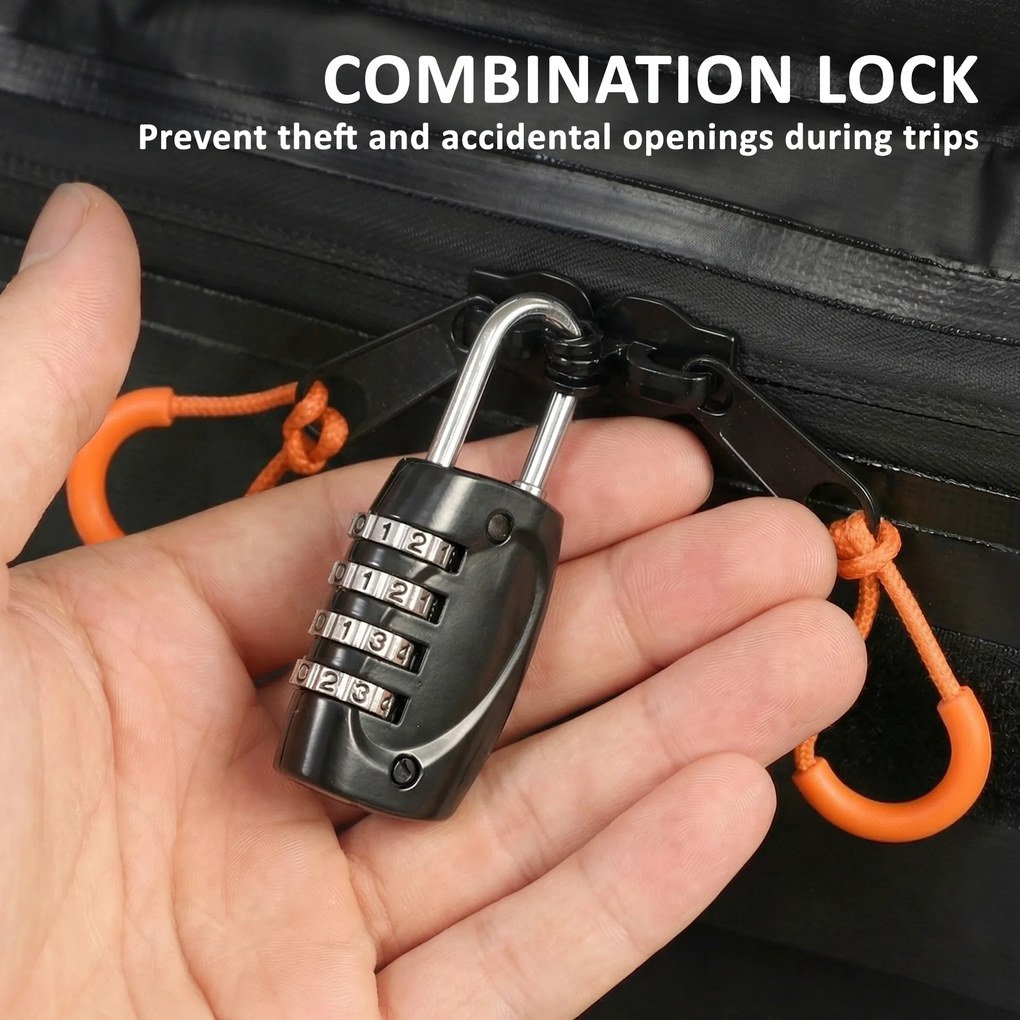 Outsunny Portbagaj de acoperiș impermeabil, 425 L, portocaliu | Aosom Romania