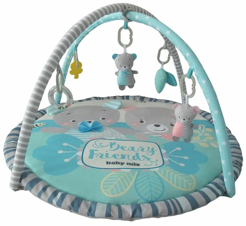 Pătură de joacă Baby Mix Teddy Bears Friends, 90 x60 cm