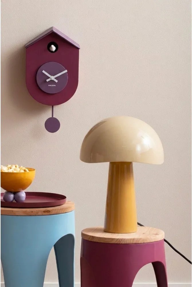 Veioză galben ocru cu abajur din metal (înălțime 33 cm) Grato – Leitmotiv