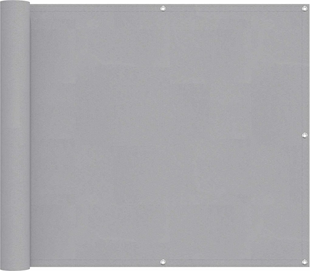 vidaXL Ecran de balcon Gri deschis 100 x 400 cm Material Oxford