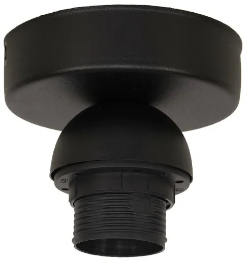 Plafonieră Duolla DUO 1xE27/40W/230V d. 40 cm negru/auriu