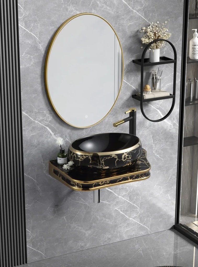 Lavoar Ceramic Premium 65.5×37×8 cm – Model 854B, Design Modern & Finisaj Lucios