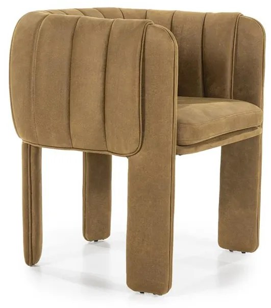 Scaun tapitat Liselore cognac