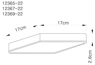 Globo 12369-22 - Plafonieră LED ECHO LED/22W/230V