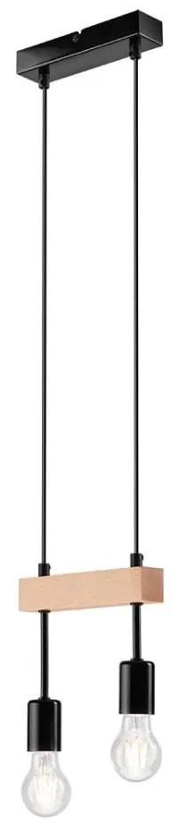 Candelabru pe cablu ORAZIO 2xE27/60W/230V