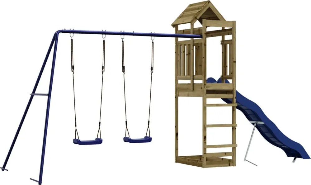 vidaXL Set de joacă pentru exterior, lemn de pin impregnat